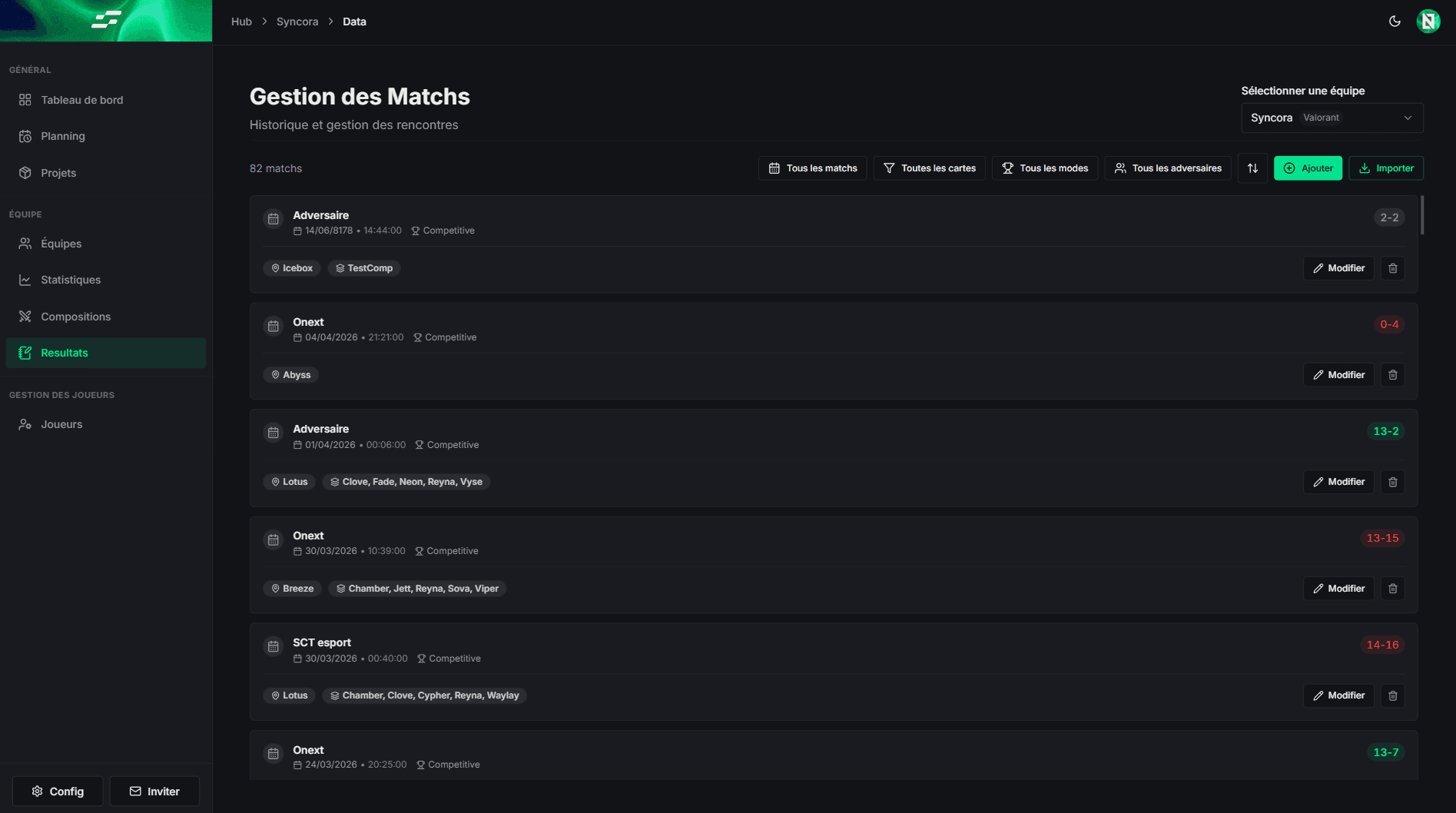 Multi-jeux et rosters